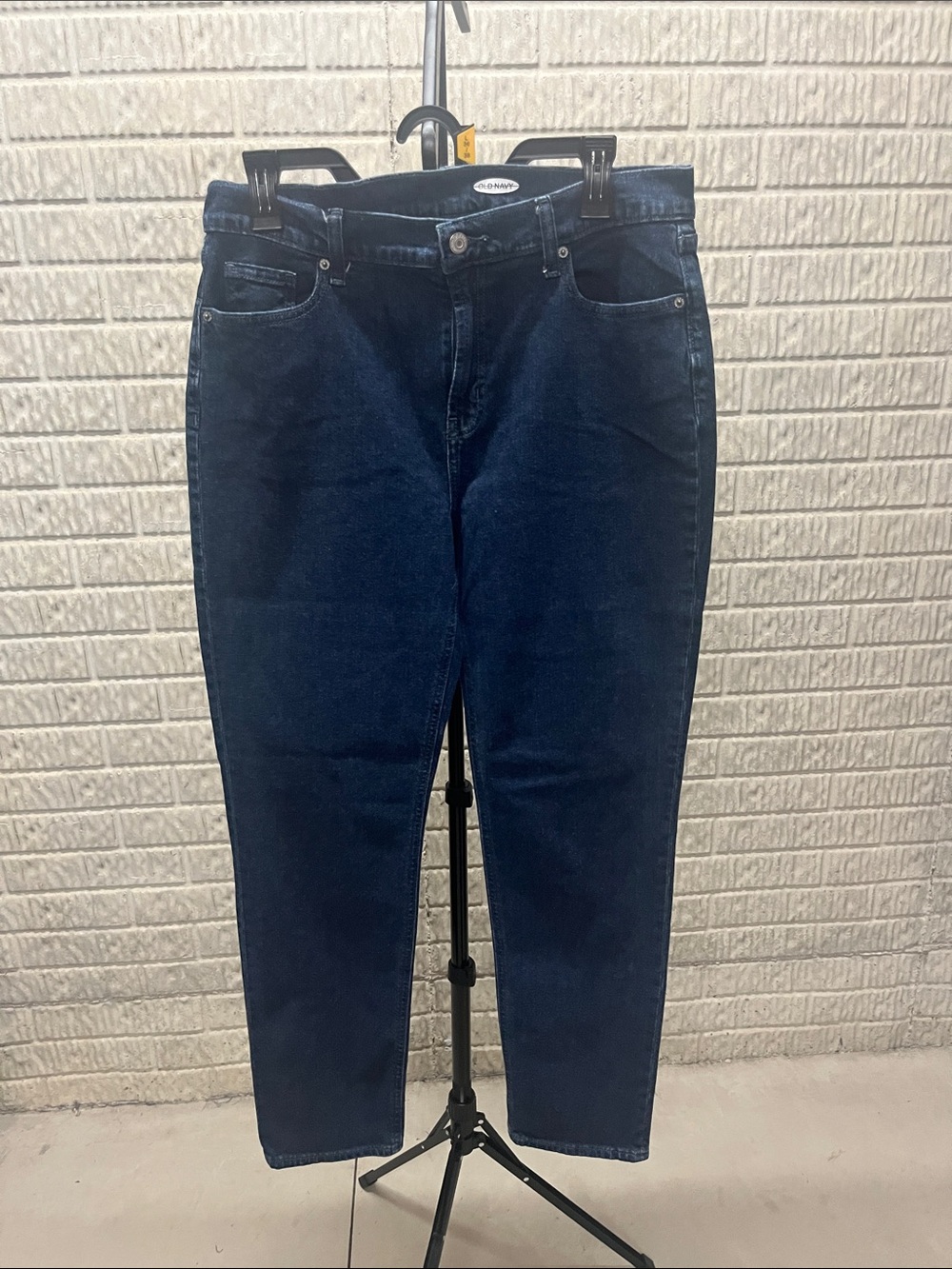 Old Navy Women's Straight Leg Dark Blue Jeans